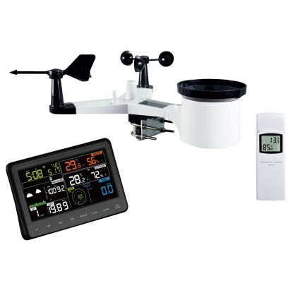 Agimex vejrstation med termometer, hygrometer, vindmåler og regnmåler