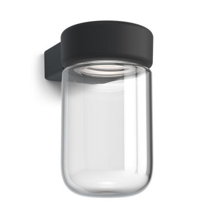 Belid Moon LED væglampe, Ø12,5 cm, dæmpbar, sort struktur