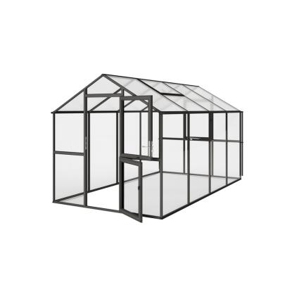 KGT Aptasia IV drivhus, antracitgrå, 10 m²
