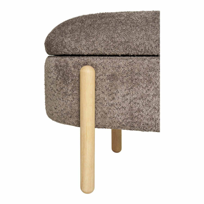 Branca bænk med opbevaring, brun/natur, 97 cm