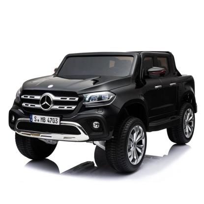 Mercedes X-Class elbil, 4 x 12V, sort