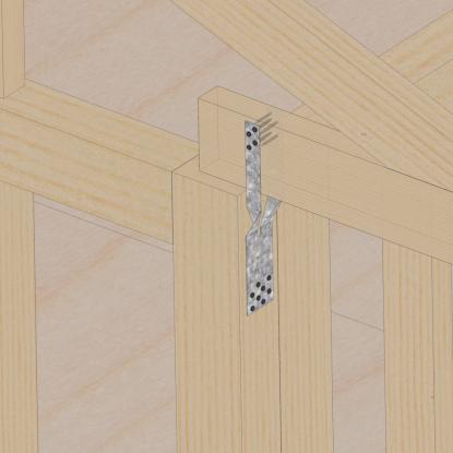 SIMA gaffelanker, pregalvaniseret, 50 x 320 x 1,5 mm