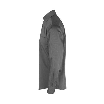 Seven Seas SS20 Fine Twill California skjorte, modern, mørk grå