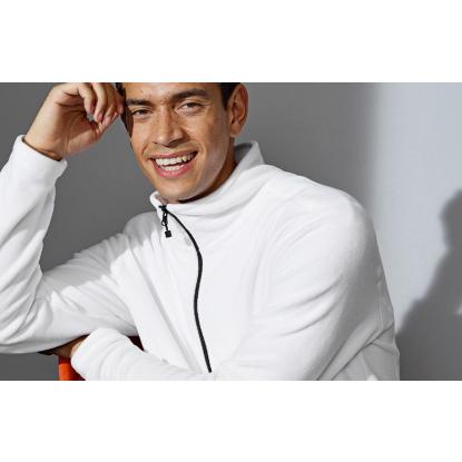 ID 0803 cardigan, mikrofleece, hvid