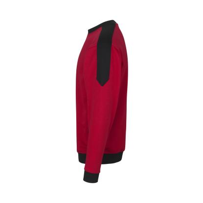 ID PRO Wear 0362 sweatshirt med kontrast, rød