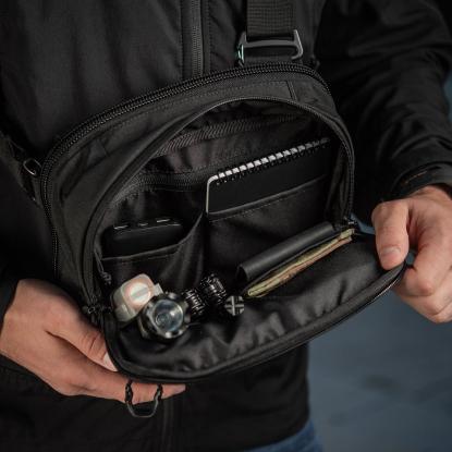 M-TAC Elite EDC skuldertaske, sort