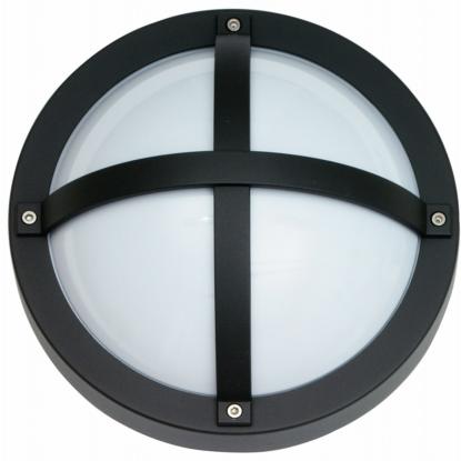 SG Armaturen Solo 1100 LED væglampe, Ø27 cm, IP65, grå