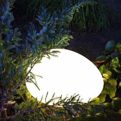 LightsOn Stone havelampe, IP54, Ø22 cm, grå