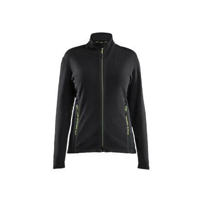 Blåkläder 4766 dame microfleece jakke, sort/hi-vis gul