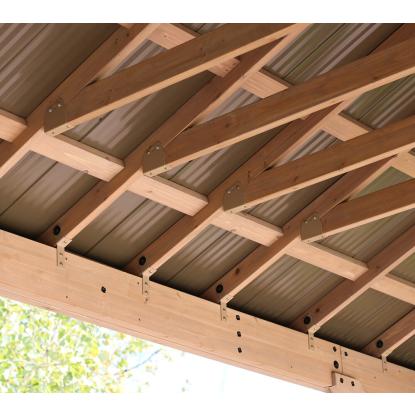 Westmann Devon pavillon, cedertræ/aluminium, 315 x 490 x 371 cm - 17,81 m²