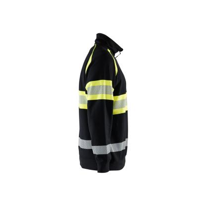 Blåkläder 3553 high vis sweatshirt, sort/hi-vis gul