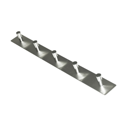 Millex Melody knagerække, 5 knager, 48 cm, inox/krom