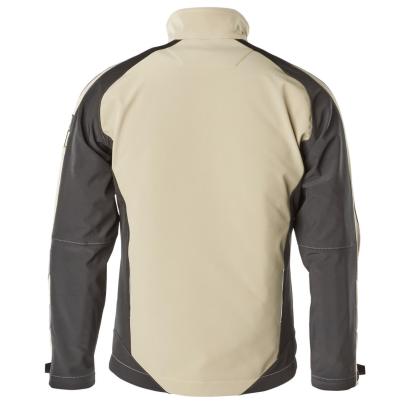 MASCOT UNIQUE Dresden softshell jakke, lys kaki/sort
