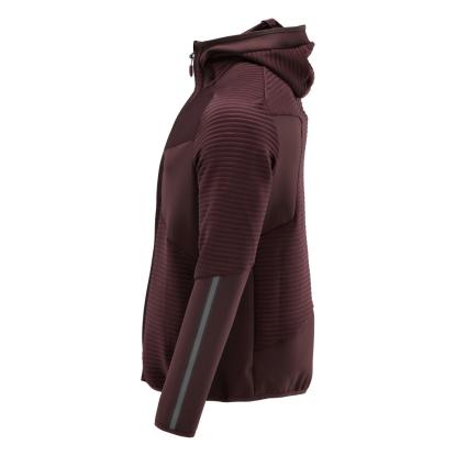MASCOT CUSTOMIZED fleece hættetrøje med lynlås, bordeaux