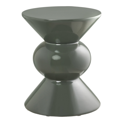Rosolina hjørnebord, glasfiber, grøn, Ø33,5 cm