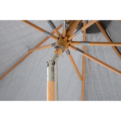 Venture Design Nypo parasol med tilt, grå/natur, Ø330 cm