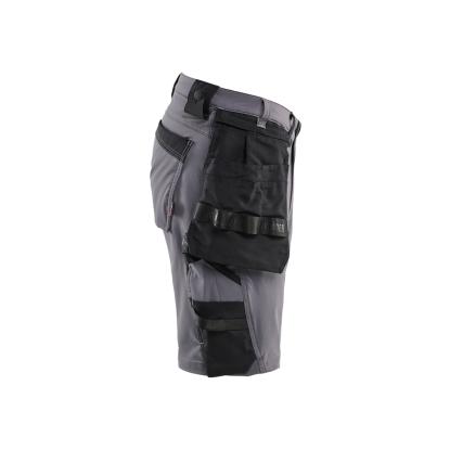 Blåkläder 1702 håndværker shorts 4-vejs stretch, mellemgrå/sort