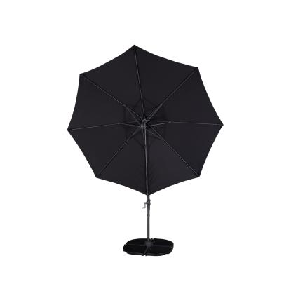 Venture Design Leeds justerbar parasol, sort, Ø294 cm