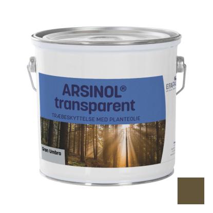 Arsinol® transparent træbeskyttelse, grøn umbra - 2,5 liter