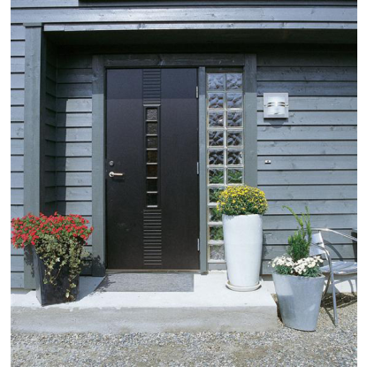 Norlys Bern væglampe, E27, IP54, sort, frostet