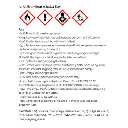 Fragmat Ibitol grundingsasfalt - 4 liter
