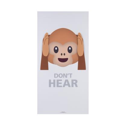 Art Acoustic don't hear abe akustikbillede, 600 x 1200 mm, hvid 