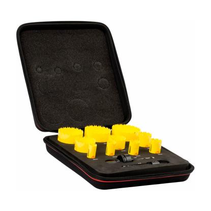 Starrett DC 10021 hulsavssæt med 2 holdere, Ø20-22-25-29-35-44-51-64-68-76 mm