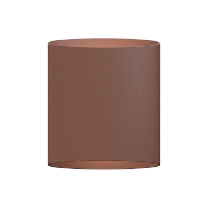 Belid Sinne LED væglampe, Ø13,5 cm, dæmpbar, IP44, rust struktur