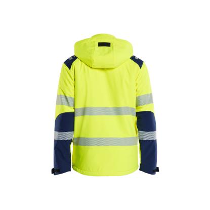 Blåkläder 4400 high vis letforet vinter softshelljakke, hi-vis gul/marineblå