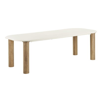 Fondi spisebord i cement look, sand/brun, 100 x 240 cm