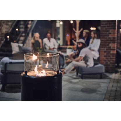 Enders Nova LED gasfakkel med flamme, sort - 2 kW
