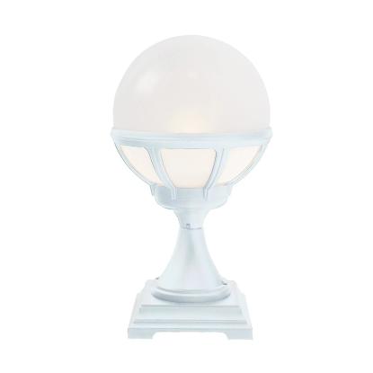 Norlys Bologna bedlampe, E27, IP54, hvid, opal