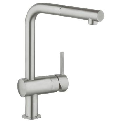 GROHE Minta køkkenarmatur med L-tud, supersteel