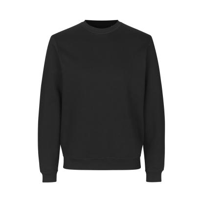 ID 0682 sweatshirt, økologisk, sort