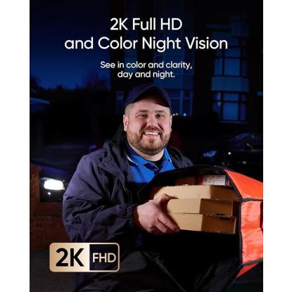 eufy E340 videodørklokke, 2K, sort
