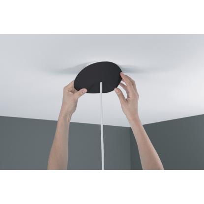 CableCup Classic roset, Ø15,8 cm, sort