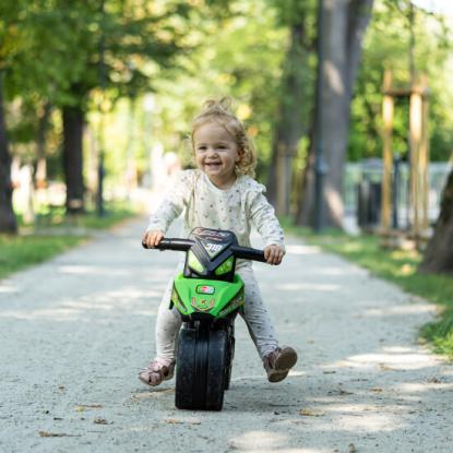 FALK Bud Racing motorcykel, 50 x 75,5 x 40 cm, grøn