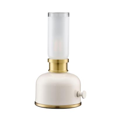 PR Home Frida LED bordlampe, transportabel, beige