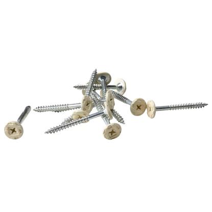 FibroTech træbetonskrue PH2 5.0x45 mm, RAL 1015 beige - 100 stk.