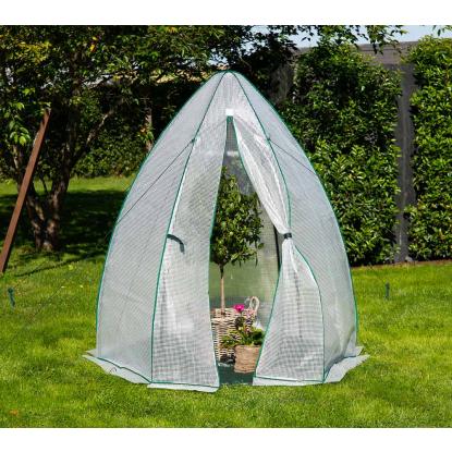 Westmann Olive overvintringstelt/drivhus, PE-folie, hvid, 183 x 160 x 160 cm