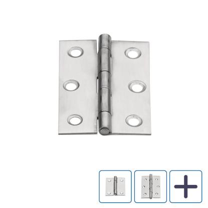 Habo kanthængsel, rustfrit stål - 2 stk.