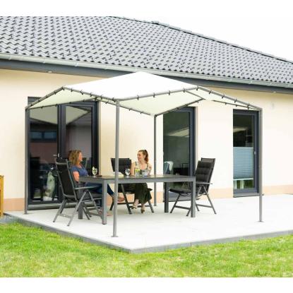 ShelterLogic Canopy Pacifica pavillon, polyester, lysegrå, 271 x 317 x 317 cm