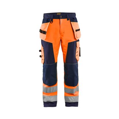 Blåkläder 1567 high vis softshell buks, hi-vis orange/marineblå