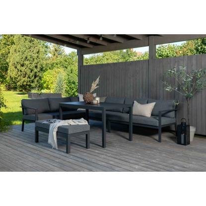 Venture Design Ramos hjørnesofasæt, sort/grå