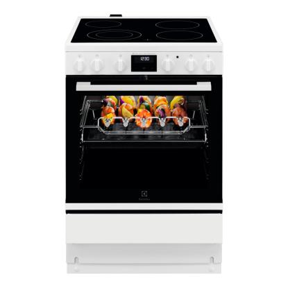 Electrolux LKR66449NW glaskeramisk komfur, 73 liter