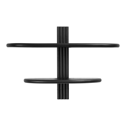 Aliano væghylde, sort eg, 65 cm