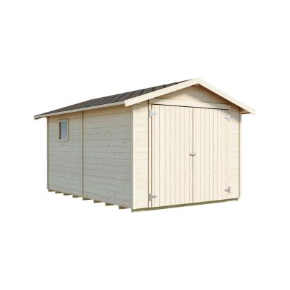 Luoman Lillevilla +6 redskabsskur med dobbeltdør og to vinduer - 9,13 m²