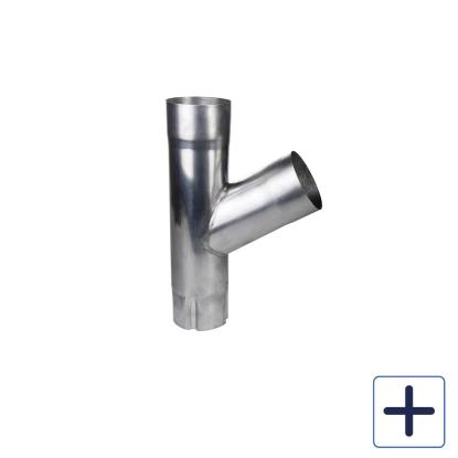 Plastmo Zink grenrør, 60°