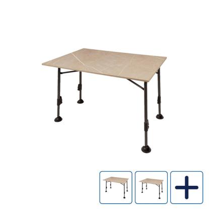 Travellife Mirano bord, marblelook, taupe