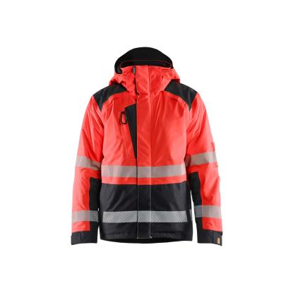 Blåkläder 4455 high vis vinterjakke, hi-vis rød/sort